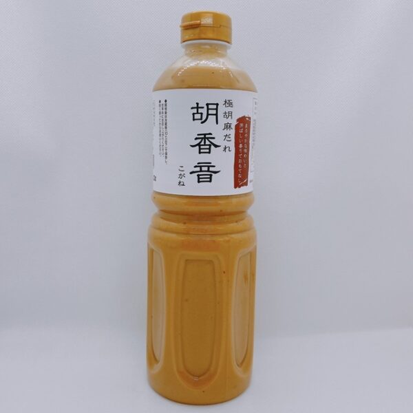 人気商品、極胡麻だれ胡香音「こがね」（１．８Ｌペット）規格変更のお知らせ